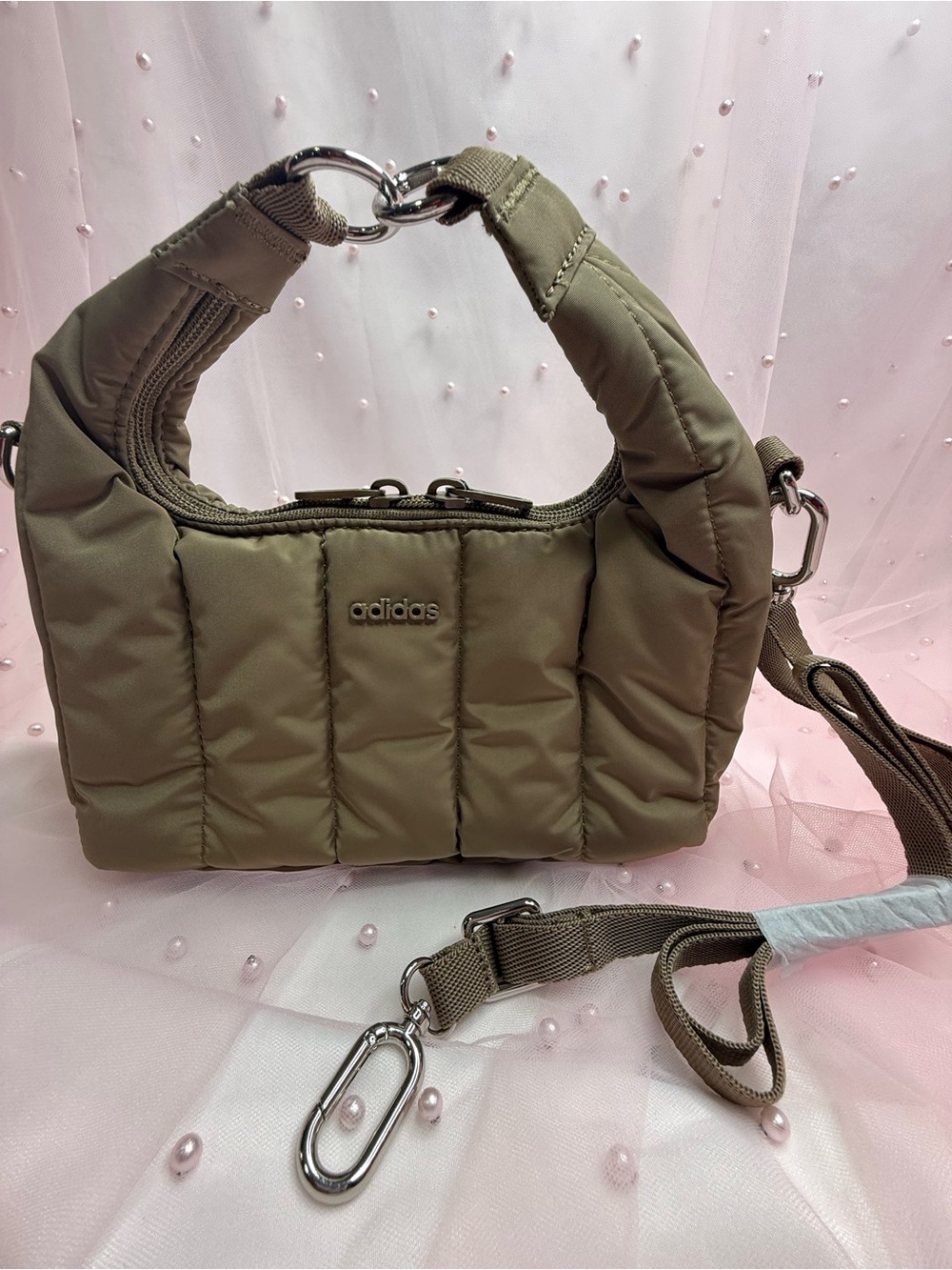 Adidas Quilted Handbag w/ Detachable Strap